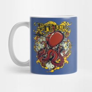 arrow stabbed heart with tentacles Mug